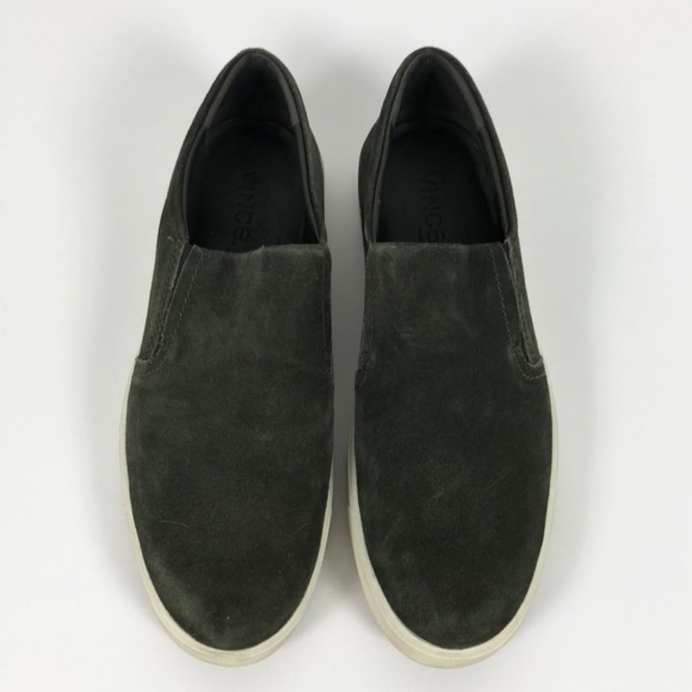 Vince Green Suede Sneakers, Size 9.5 - Picture 2 of 8